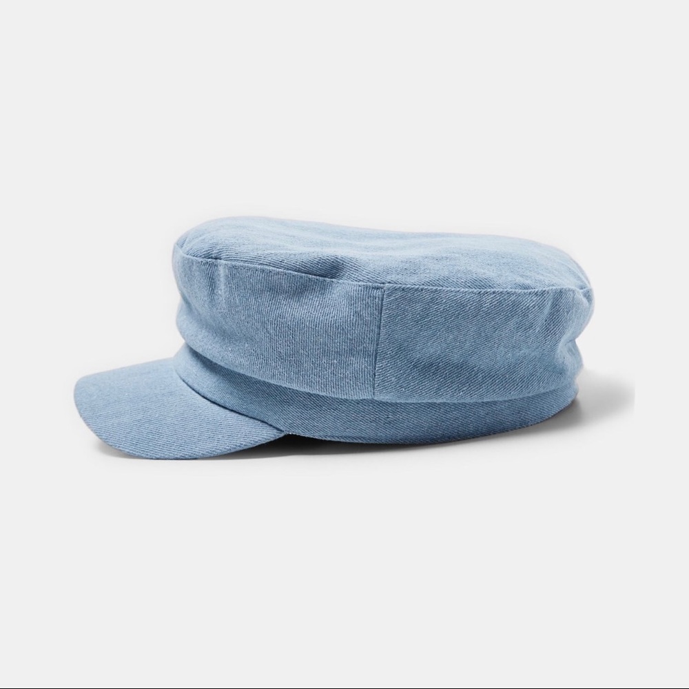 •SOLD• Zara Denim Nautical Baker Boy Cap S-M